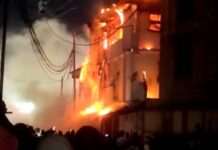 À LINGWALA, ENCORE UN IMMEUBLE INCENDIÉ