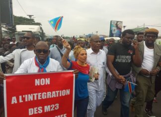 MARCHE DES MOUVEMENTS CITOYENS EN SOUTIEN AUX FARDC