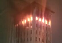 l’humeuble Onatra en feu