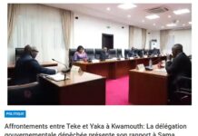 BANDUNDU: AFFRONTEMENTS ENTRE TEKE ET YAKA A KWAMOUTH: LA DELEGATION GOUVERNEMENTALE DEPECHEE, PRESENTE SON RAPPORT A SAMA 1ER MINISTRE RWANDAIS