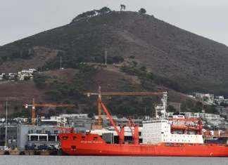 Sanctioned Russian vessel docks in Cape Town