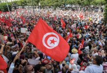 Tunisian demonstrators call on President Kais Saied to step down