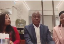 MESSAGE DU PRESIDENT ELU MARTIN FAYULU AVEC GENIE FUTI ET MAZARATTI