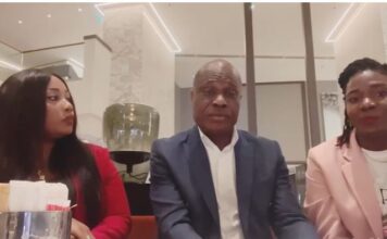 MESSAGE DU PRESIDENT ELU MARTIN FAYULU AVEC GENIE FUTI ET MAZARATTI