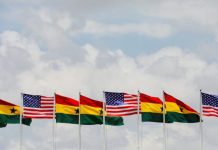 Harris visits Ghana’s president, promises aid, investments