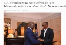 Agression Rwandaise : « Paul Kagame restera le frère de Félix Tshisekedi, même si on s’entretue, on se chamaille, on est frères, que voulez-vous qu’on fasse » (Nicolas Kazadi)