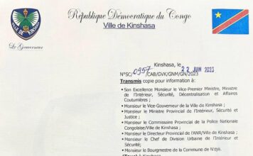 GENTINI NGOBILA ENVOIE UNE LETTRE A MAFA