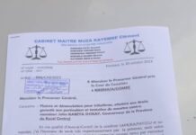 Et enfin, Lamuka: Maître Clément Muza dépose une plainte contre LE GOUV DE KASAI CENTRAL JOHN KABEYA