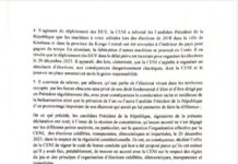 Déclaration des candidats président de la république.