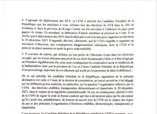 Déclaration des candidats président de la république.
