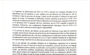 Déclaration des candidats président de la république.