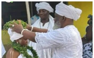 “Controversy Erupts: 63-Year-Old Traditional Ghanaian Priest Weds 12-Year-Old”