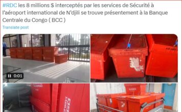 Les 8 millions $ iterceptés à l’aoroport de Ndjili…