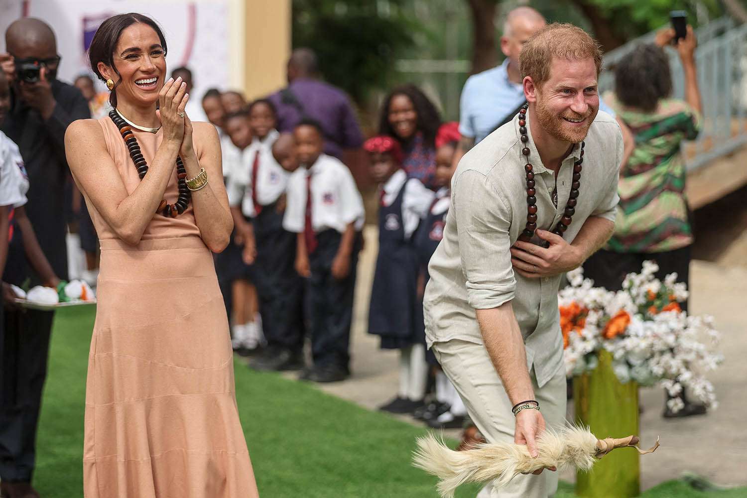Prince Harry and Meghan Begin Visit to Nigeria