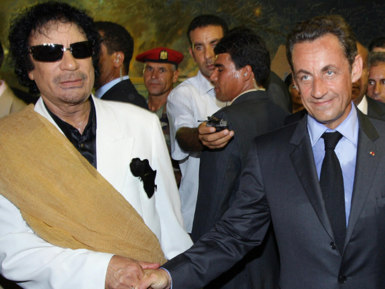 Nicolas Sarkozy becomes first French ex-president jailed after Libya funding conviction