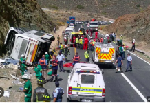 Thirteen pupils killed in South Africa minibus crash