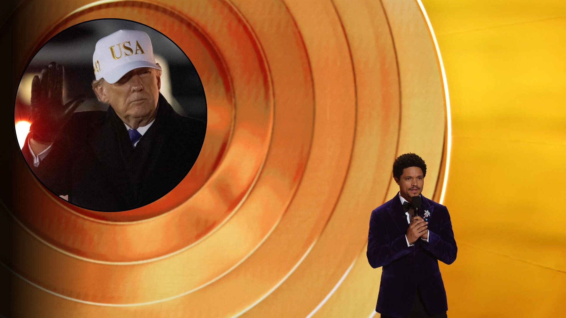 Trump rejects Epstein claim, threatens to sue Trevor Noah over Grammys joke