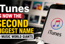 iTunes is Now the Second Biggest Name in Music World Giants